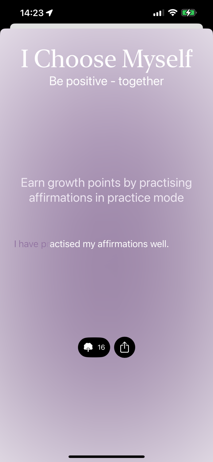affirmations I choose myself