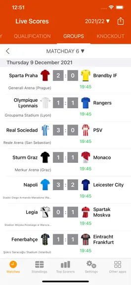 Game screenshot Live Scores for Europa League mod apk