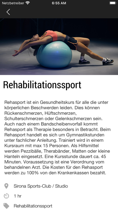 Sirona Sports-Club Screenshot