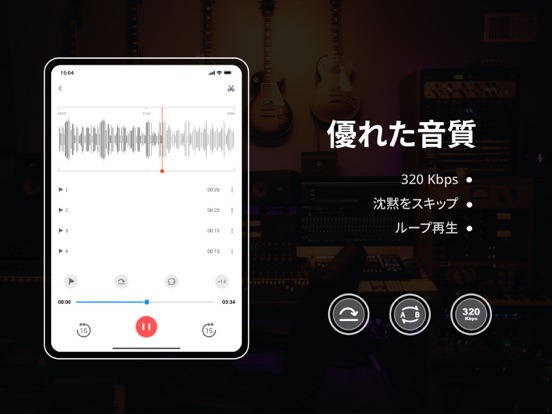 ボイス レコーダー: 高音質スマホ録音アプリ、音声文字起こしのおすすめ画像2