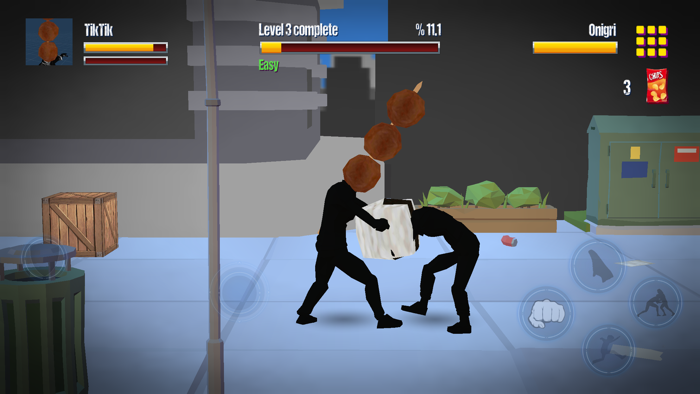Stickman Street Food Fighter