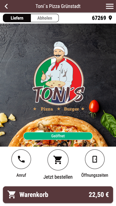 Toni´s Pizza Grünstadt Screenshot