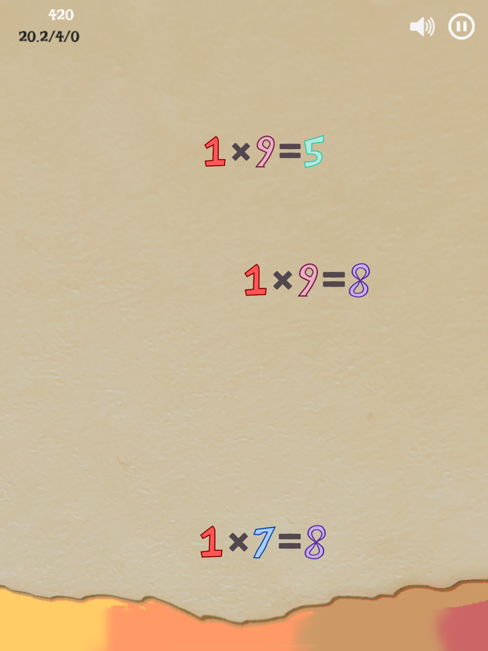 Times Tables Math Drill Game