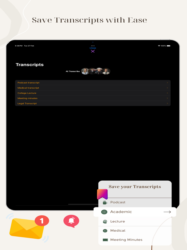 ‎AI Transcribe  Audio, Video Screenshot