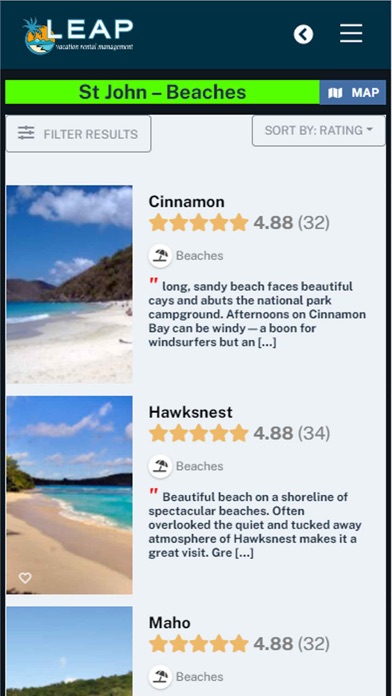 Leap Vacation Rental Mgmt Screenshot