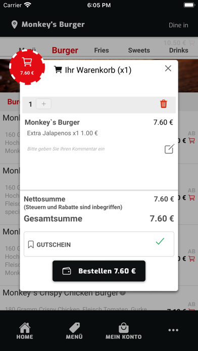 Monkey‘s Burger Screenshot
