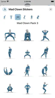 How to cancel & delete animated mad clown stickers 2