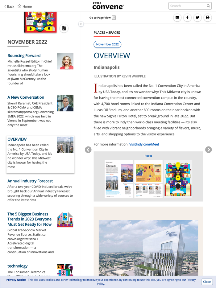 PCMA Convene Magazine