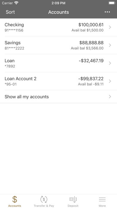 Freedom Bank Mobile Banking Screenshot