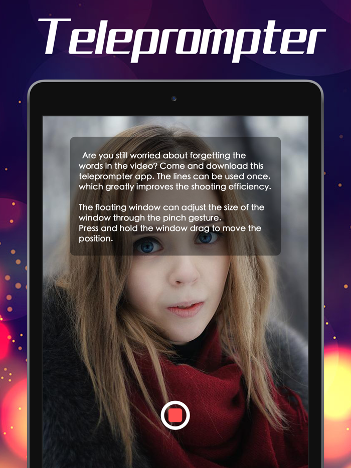Teleprompter - Floating window