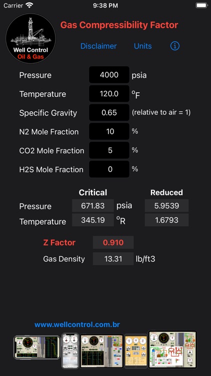 Gas Compressibility Factor Z