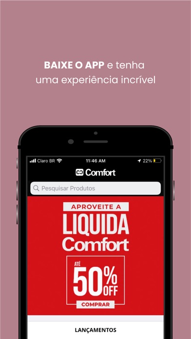 Lojas Comfort - loja online Screenshot
