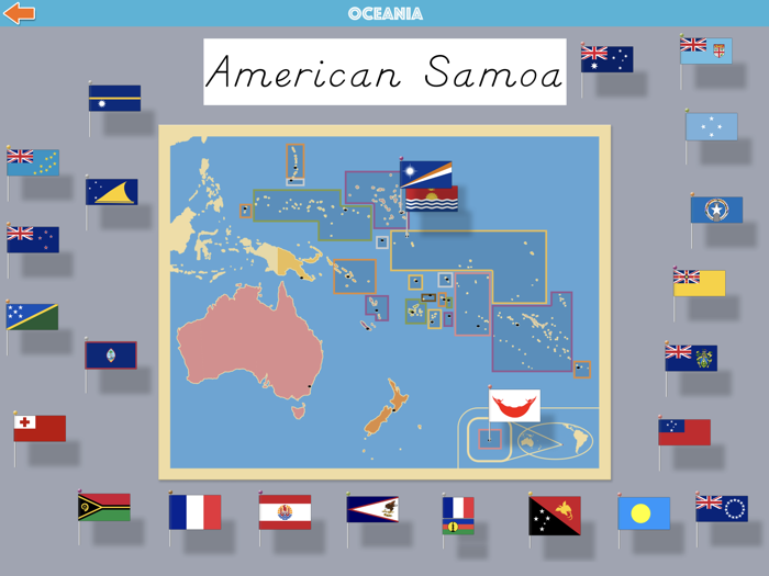 Oceania - Montessori Geography