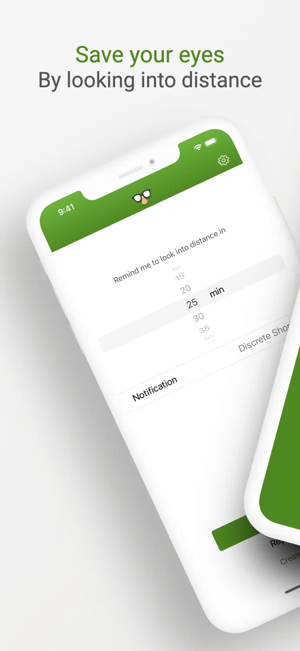 Love My Eyes - Vision Saver iOS app screenshot showing feature 1