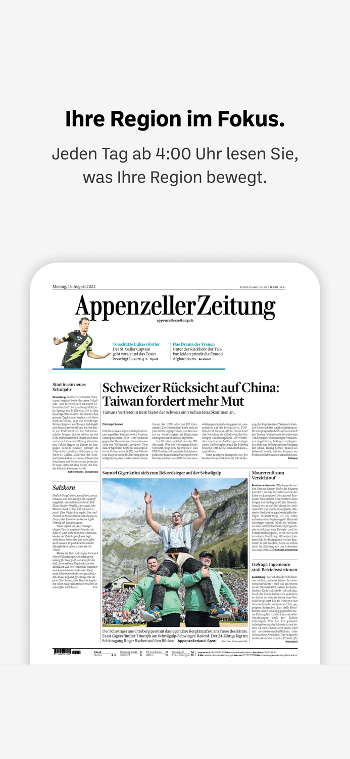 Appenzeller Zeitung E-Paper