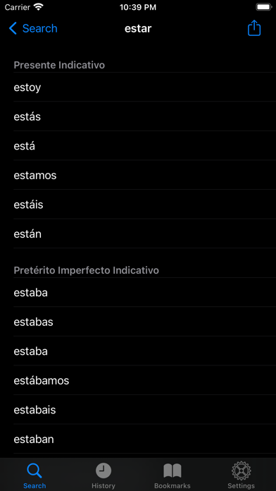 Los Verbos - Spanish Verbs Screenshot