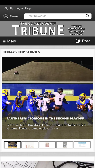 Clarke County Tribune Screenshot