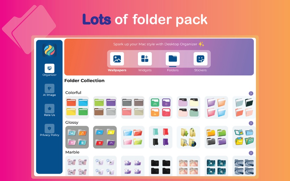 #4. ThemePack - Desktop Organizer (macOS) 由: Muhammad Bilal Tufail
