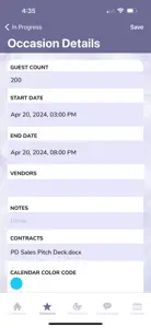 Planning Diva - Event Planning screenshot #3 for iPhone