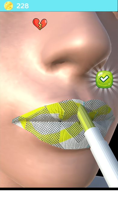 Lip Art Lipstick Makeup Game Screenshot