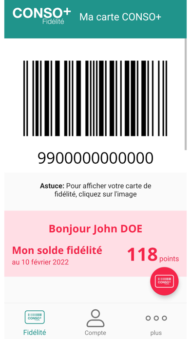 CONSO+ Fidélité Screenshot