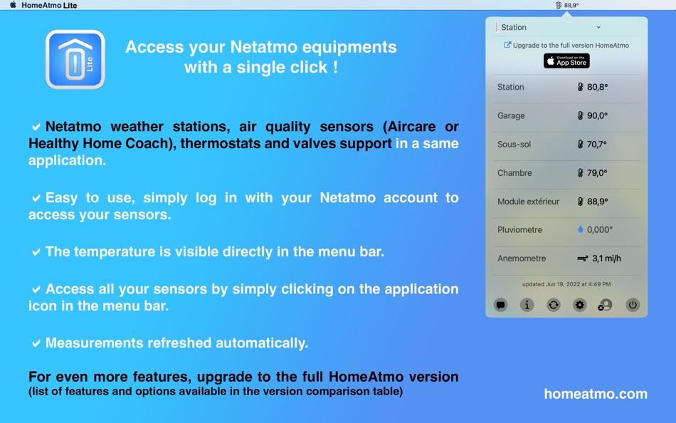 HomeAtmo Lite : Netatmo client - 1.5.6 - (macOS)