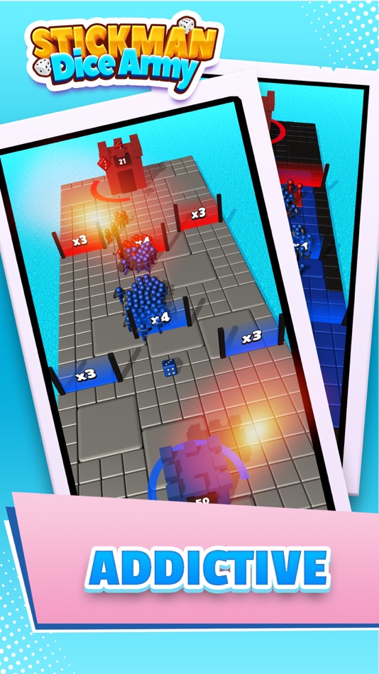 #4. Dice Army: Stickman Fighting (iOS) 由: 震宇 张