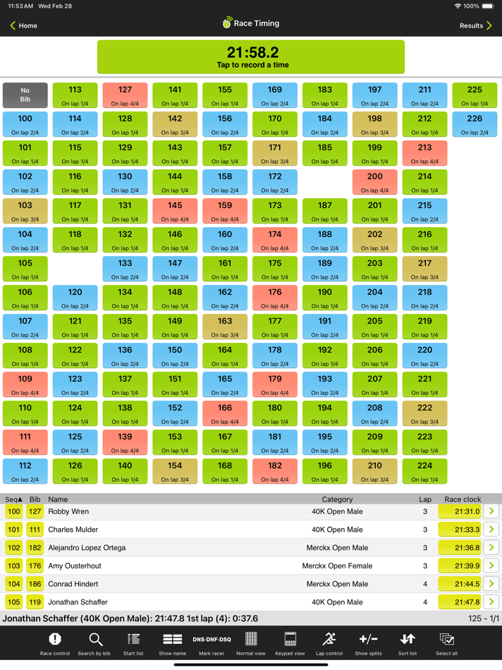 #3. Webscorer Race Timer for iPad (iOS) 由: Webscorer Inc.