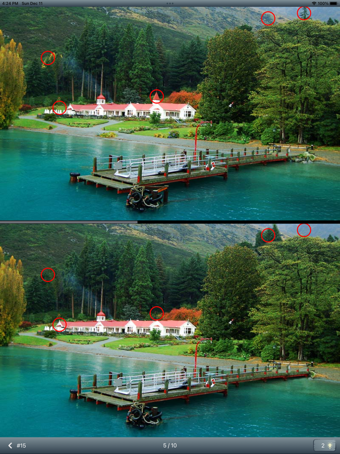 Find differences 7054 levels