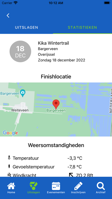 Uitslagen.nl Screenshot