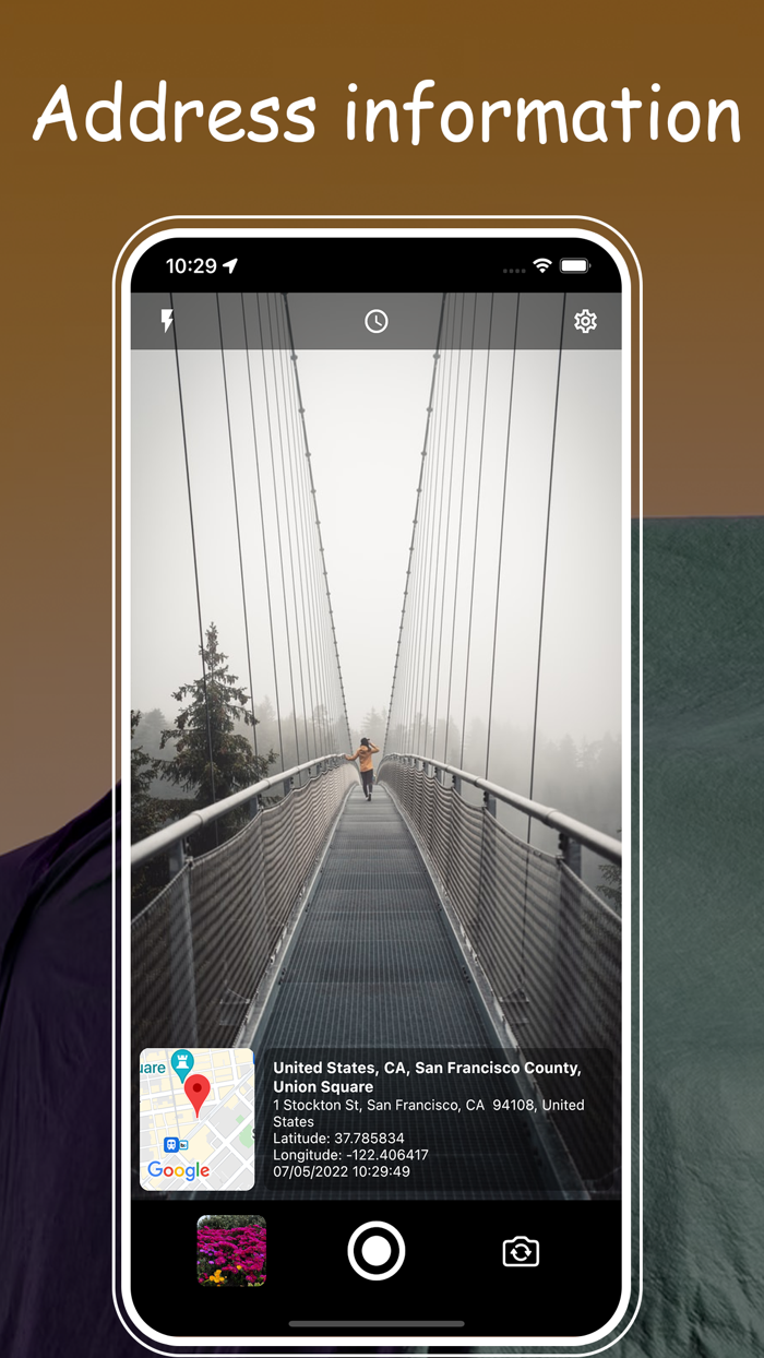 GPS Cam map address on Photo