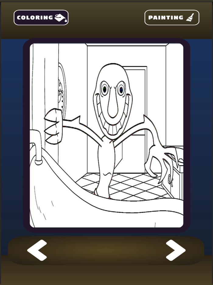 The man horror from window