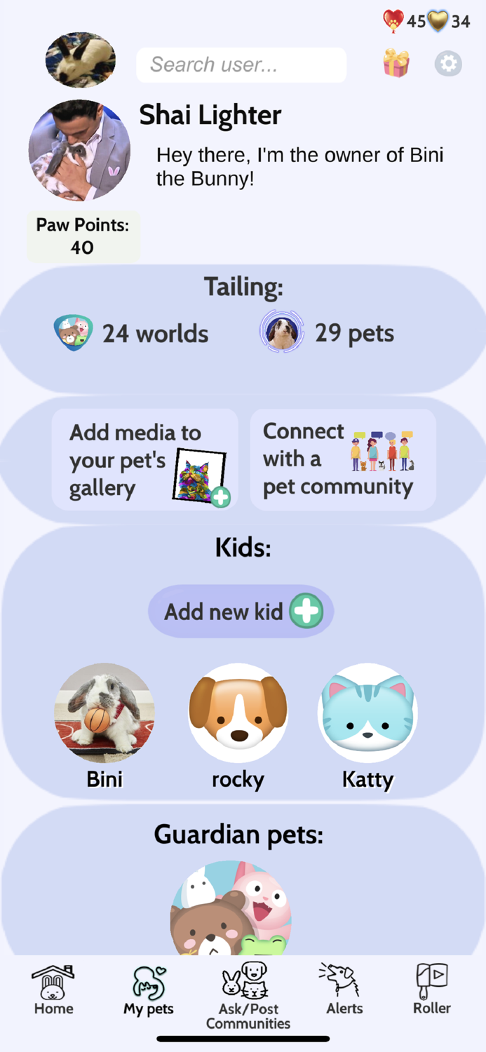 Licky- Social Media for Pets