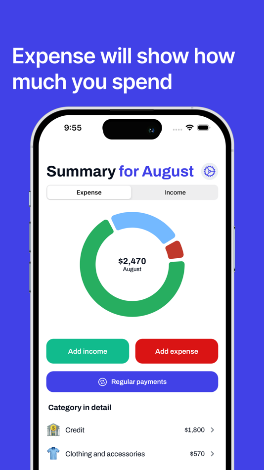 #2. Expense - budget manager (iOS) Podle: Dmitriy Toropkin