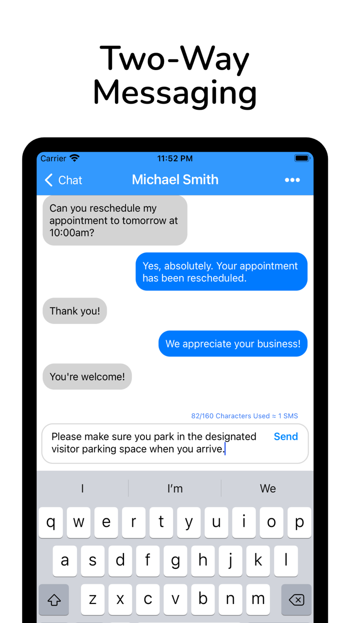 Reminderbase Scheduled Text