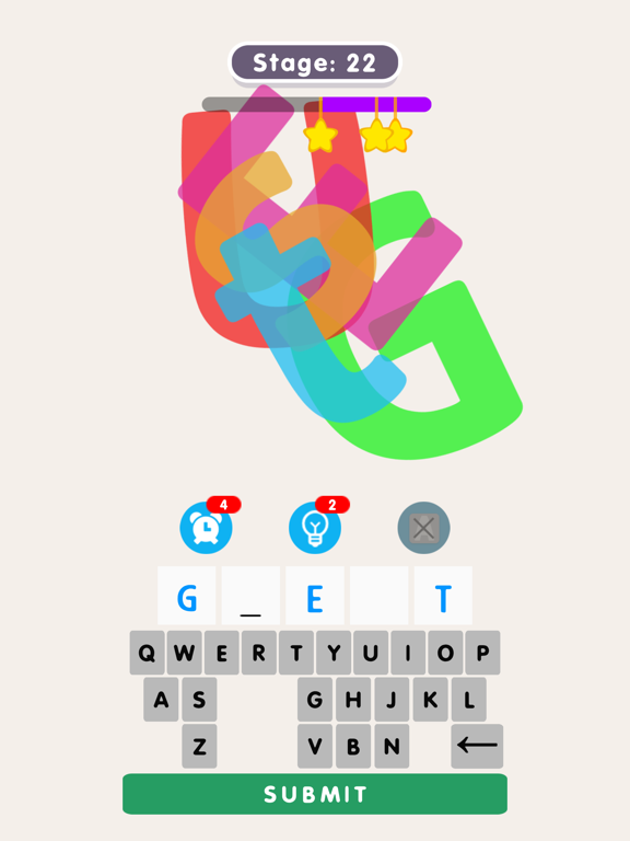 Color Words Puzzle iPad screenshot 2 - Games app