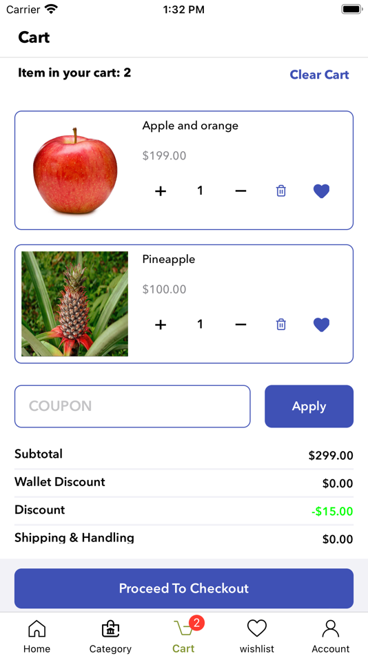 #5. Magenative Grocery App (iOS) Podle: CedCommerce