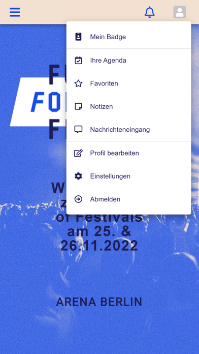Future of Festivals App Screenshot