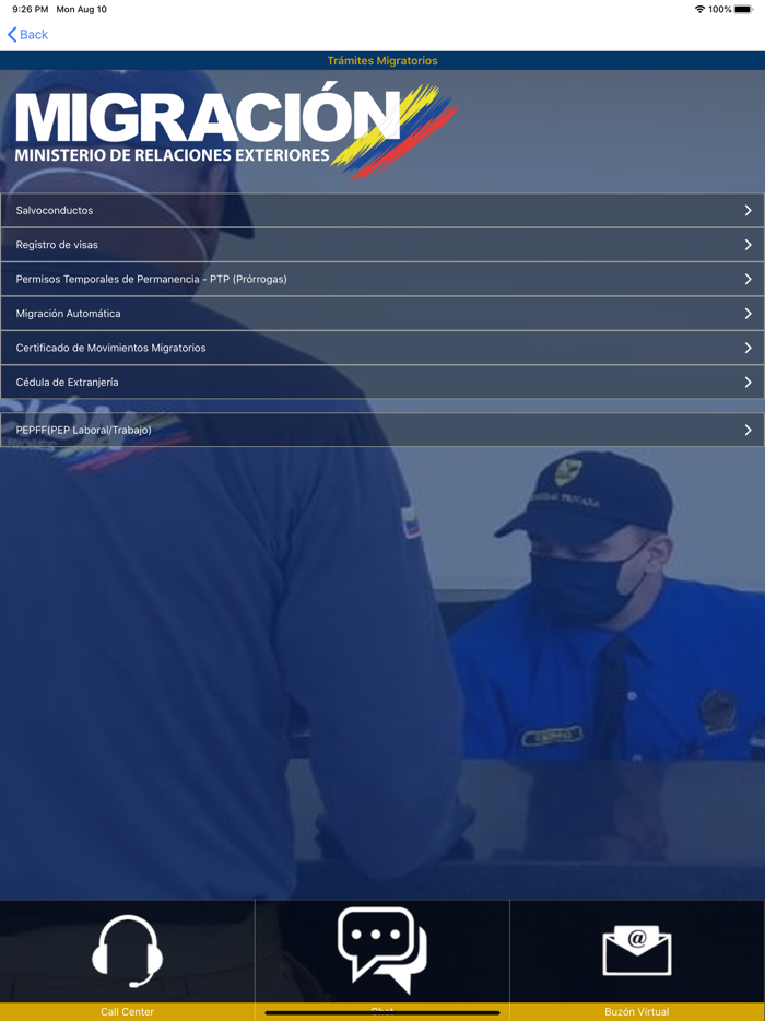 App Migración Colombia