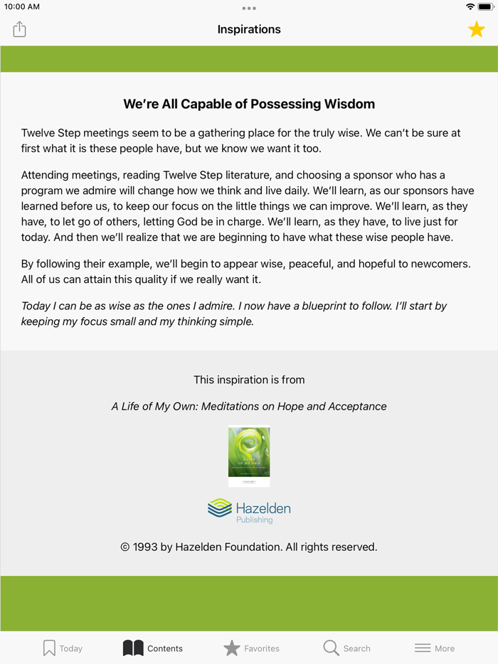 Inspirations from Hazelden