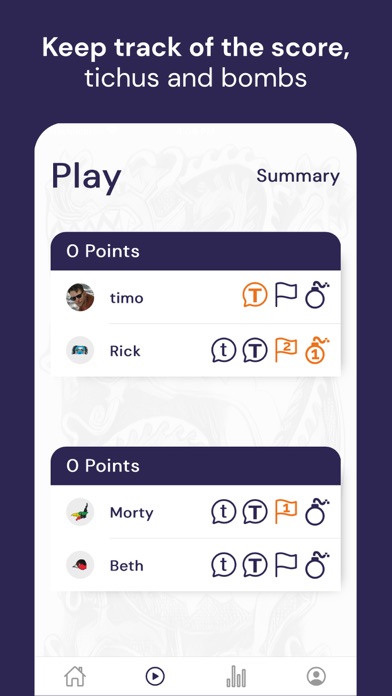 Tichu Stats Screenshot