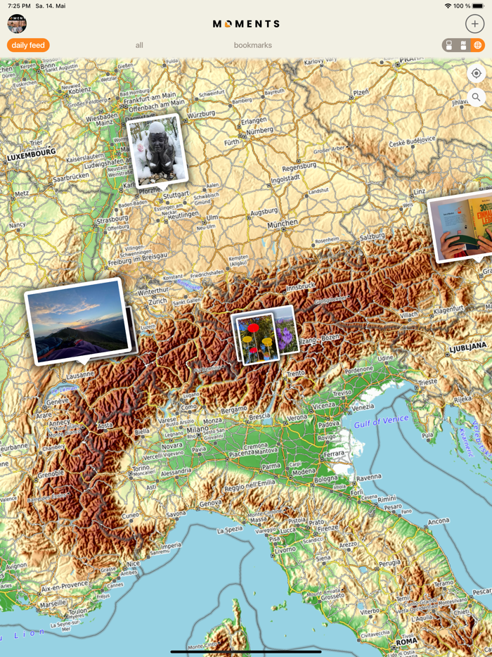 Moments - social blogging