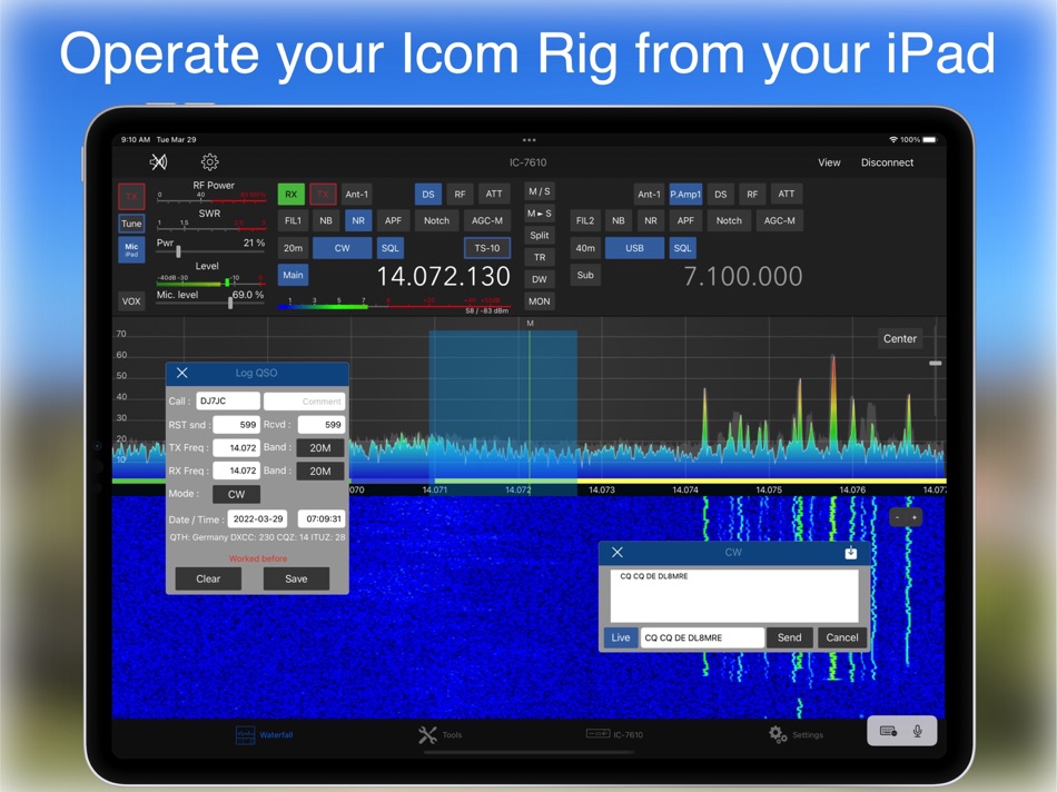 #1. SDR-Control for Icom (iOS) By: Marcus Roskosch