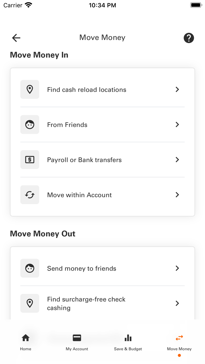 Money Network Mobile App
