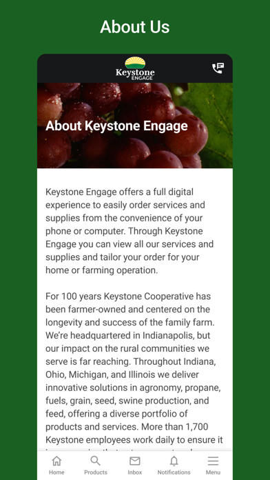 Keystone Engage Screenshot