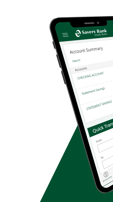 Savers Bank Mobile Banking Screenshot