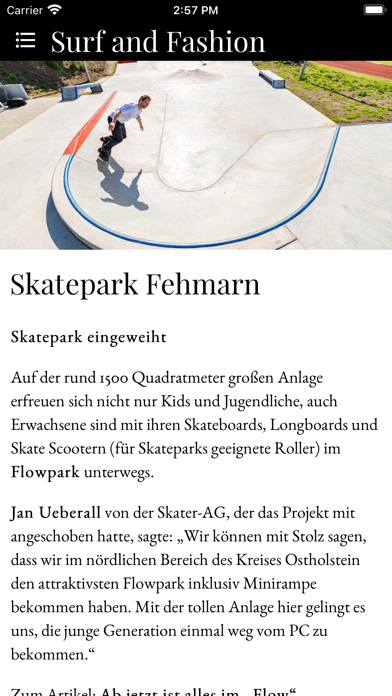 Surf and Fashion Fehmarn Screenshot
