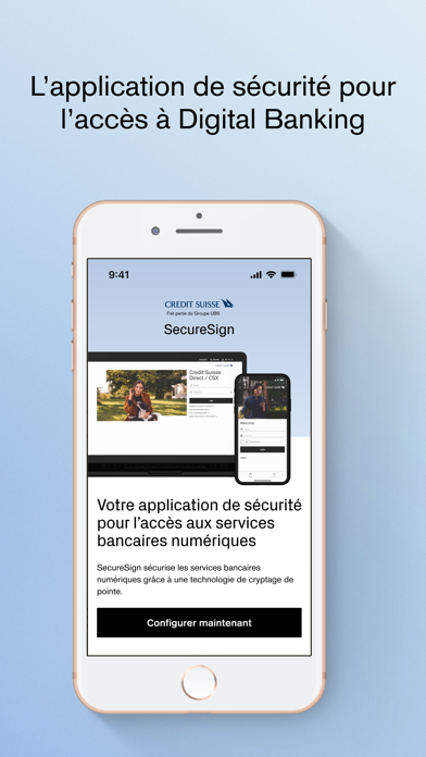 Screenshot #2 pour SecureSign by Credit Suisse