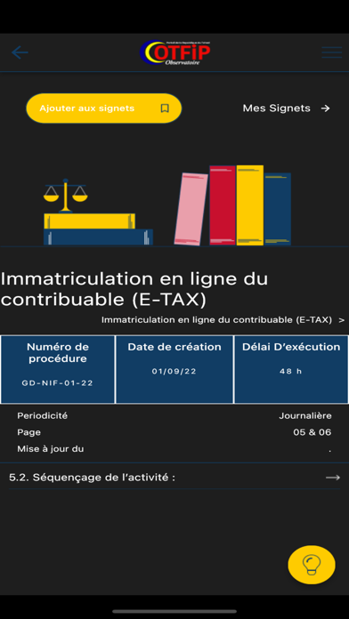 Procédures Fiscales Tchad Screenshot