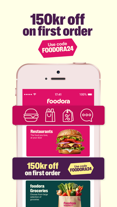 foodora Norway: Food delivery Screenshot